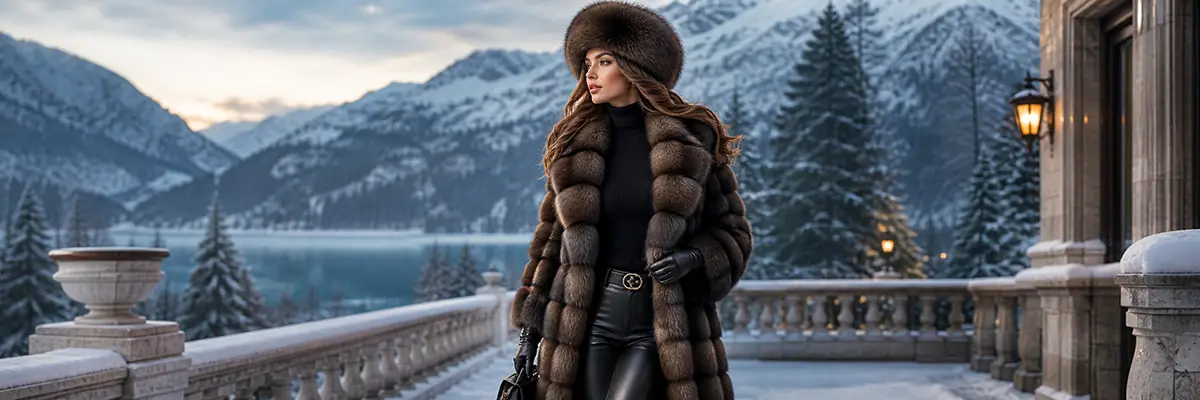 Luxury sable fur coat in Istanbul showcasing exceptional softness, natural warmth, elegant design, and premium craftsmanship.